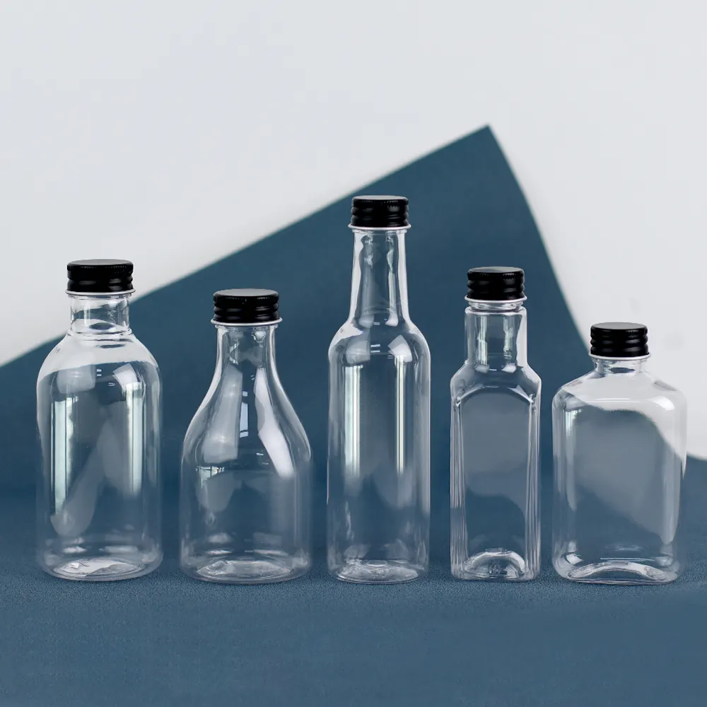 2022 Beliebtes Design Großhandel Fabrik preis Kunststoff Obst 200ml Mini-Saft flaschen Getränk PET-Paket