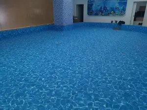 Forro de piscina em PVC personalizado bonito, forro de piscina em PVC colorido