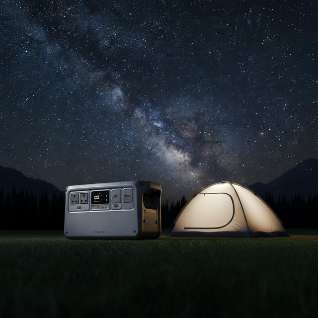 1000 Portable Power Station 1024Wh Capacity 1200W Output Solar Generator for Outdoor Camping RV Emergency Backup Power Supply