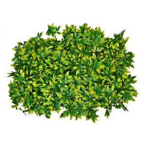 Artificial Vertical Garden Tile UV Resistant Green Leaf <b>Wall</b> <b>Panel</b> Decorative Foliage Mat for Indoor Outdoor <b>Wall</b> Decoration - Product Image 1