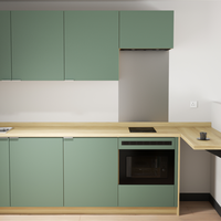 Meubles de cuisine haut de gamme pour hôtels, armoires et commodes pour projets hôteliers, table à manger