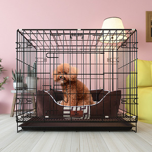 กรงสัตว์เลี้ยงสุนัขแบบพับได้ทำจากสแตนเลสหนา - Product Image 4