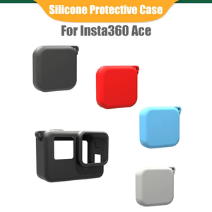Étui en silicone KAPHO pour Insta360 ACE, étui de protection avec cache-objectif pour caméra d'action <span class=keywords><strong>Insta</strong></span> 360 ACE - Product Image 2