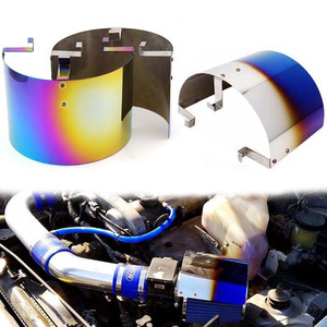 Cubierta de protección térmica de aleación de aluminio para filtro de aire de motor KLGRZ, acabado horneado en siete colores - Product Image 1