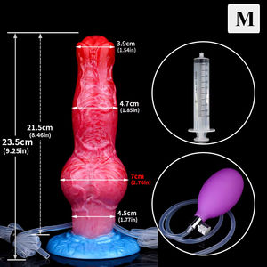 FAAK Large Ejaculation Dildo with <strong>Inflatable</strong> <strong>Anal</strong> Plug Big Knot Squirting Penis Adult Sex Toys for Men Women <strong>Anal</strong> - Product Image 6