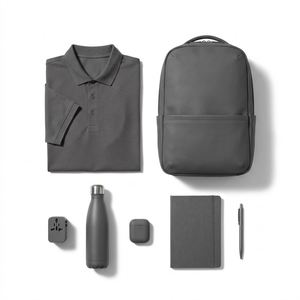 Hot Selling 2026 Corporate Promotion Gift Set Stainless Steel Poly Backpack Thermo Vast POLO Shirt Travel <b>Plug</b> UV Printed - Product Image 1
