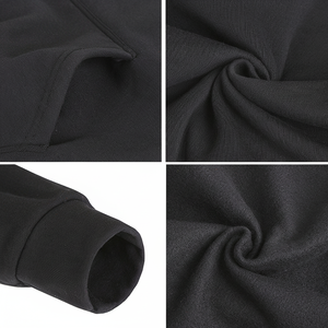 Sweat-shirts pour hommes grande taille, sweat-shirt uni à personnaliser avec votre logo, jersey à coupe classique, 100% coton, sweat-shirt à capuche - Product Image 2