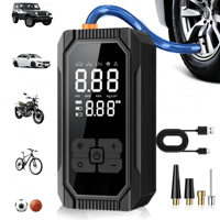 Compresseur de gonflage de pneus électrique sans fil portable en ABS 7,4 V 150 PSI avec jauge numérique et arrêt automatique rapide