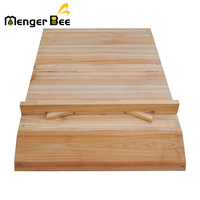 Nouvelle ruche Menger Bee en bois de sapin de 18 mm d'épaisseur, enduite de cire, à flux automatique, avec joint queue d'aronde, non assemblée, 7 cadres, garantie de 2 ans