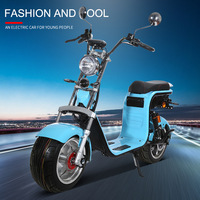 Scooter électrique Citycoco Eec Coc Europe Warehouse, pneus larges, pour trajets urbains, moteur 1500W, étanche, autonomie 40 km