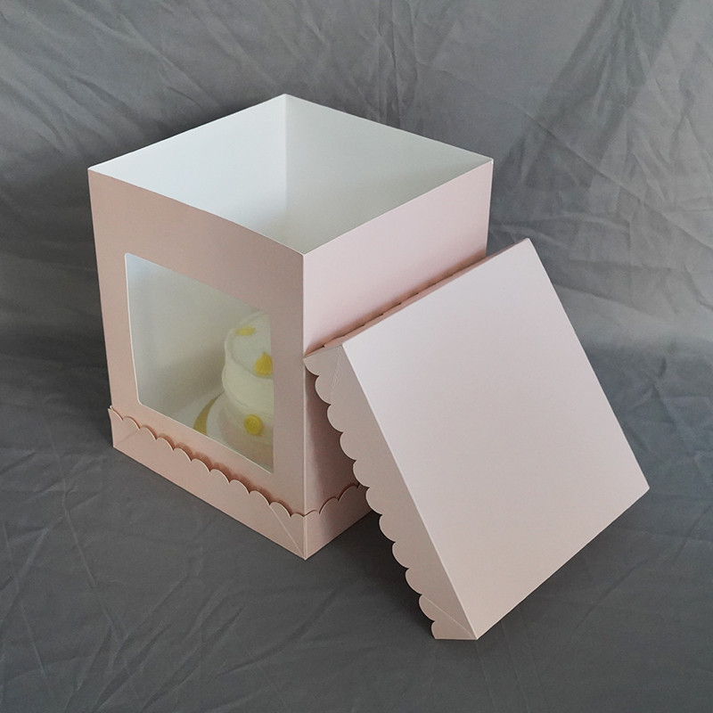 Boîte rose à double couvercle