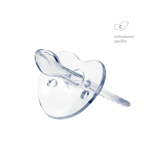 Full Silicone Baby Pacifier BPA Free Baby Soother Orthodontic Teat