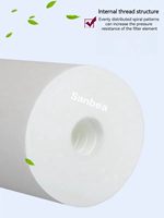 Cartouches de filtre à eau en PP filé-soufflé Jumbo, 1 et 5 microns, neuves, pour la purification dans les restaurants, les hôtels et les usines de fabrication