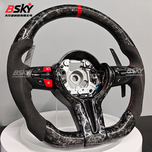 Para <span class=keywords><strong>BMW</strong></span> F30 F10 F15 F16 M3 M4 <span class=keywords><strong>M</strong></span> Series <span class=keywords><strong>Sport</strong></span> volante forjado carbono rojo botón gamuza rendimiento <span class=keywords><strong>precio</strong></span> de fábrica - Product Image 1