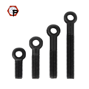 Boulons à œillets en acier au carbone, <span class=keywords><strong>oxyde</strong></span> noir, zingués, grade 4.8, DIN444 GB798, M6 M8 M10 M12 M14 M16 - Product Image 1