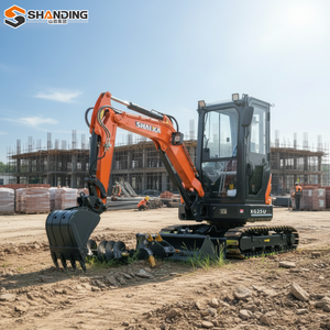 ขายตรงจากโรงงาน SHANDING รถขุดขนาดเล็กดีเซลสำหรับการเกษตร 2.5-3 ตัน พร้อมห้องโดยสาร PLC รางยาง เครื่องยนต์ ปั๊ม และเกียร์บ็อกซ์ - Product Image 3