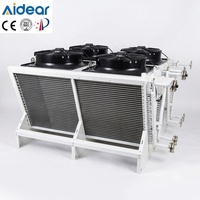 Échangeur de chaleur à air refroidi en aluminium à ailettes et tubes en cuivre de type V pour le moulage par injection hydraulique et le moulage sous pression