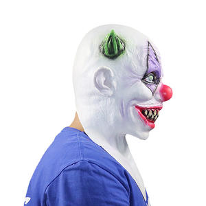 Masque d'<span class=keywords><strong>horreur</strong></span> d'Halloween, accessoires de fête sur le thème des films d'<span class=keywords><strong>horreur</strong></span>, accessoires amusants, diable, zombie, cornes vertes, clown, couvre-chef - Product Image 5