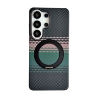 Étui de téléphone avec support magnétique pour Samsung Galaxy S26 Ultra S25, protection hybride, charge sans fil, support de béquille, multicolore