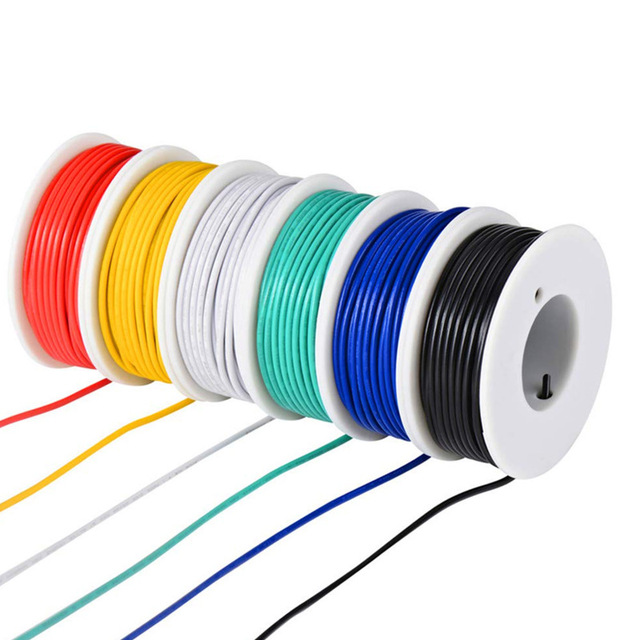 Ultra Flexible Silicone Wire 10-30AWG High Temp 200°C Soft Tinned Copper Hook up Cable for DIY RC Drone 3D Printer Arduino