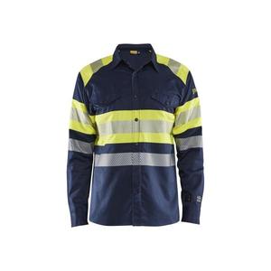 BLAKLADER - 322915178933XS Camisa multinorm Hi-vis Azul marino/Amarillo-EAN 7330509730140 ROPA DE TRABAJO RESISTENTE A LLAMAS - Product Image 1
