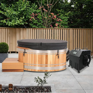 อ่างน้ำแข็งพรีเมียมไม้ซีดาร์แดงแคนาดา พร้อมแผ่นรองสแตนเลส - Product Image 1