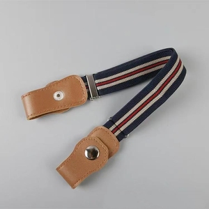 Ceintures de mode réglables pour enfants en toile hautement élastique avec tissu extensible <span class=keywords><strong>sans</strong></span> bouton en PU pour enfants <span class=keywords><strong>sans</strong></span> <span class=keywords><strong>boucle</strong></span> - Product Image 6