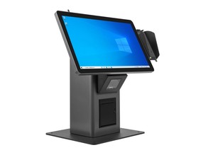 餐厅排队管理系统广告设备带触摸屏的金属材料室内自助订餐亭 - Product Image 2