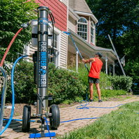 Nouvelle conception, machine de filtration par osmose inverse mobile à poussée manuelle 500L/H, pour le nettoyage des fenêtres extérieures et le lavage des vitres de voiture, garantie 1 an