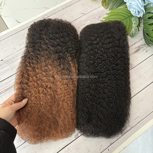 Extensioni di Capelli Umani Afro Kinky Curly Twist KC3W Non Trattati <span class=keywords><strong>per</strong></span> Micro Twist, Colore Marrone, in Confezione Grande - Product Image 1