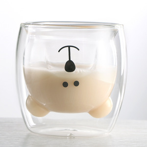 Tazza di latte per caffè a doppia parete tazza di zampa di gatto carina tazza di succo d'acqua in vetro da 250ML, per casa e ufficio - Product Image 5