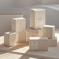 Boîte d'emballage cosmétique holographique de luxe personnalisée en gros pour crème visage et poudre libre avec fermeture magnétique et insert en éponge