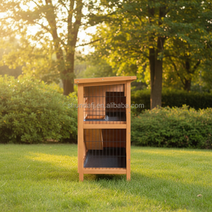 SDR019 Abri pour <span class=keywords><strong>animaux</strong></span> de compagnie en bois classique, écologique, résistant aux intempéries, pour l'extérieur - Product Image 3