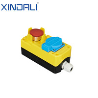 Boîtier de boutons en plastique PC pour inspection et maintenance d'ascenseurs XDL821-JB571P à 5 trous, 10A 220V
