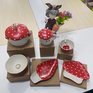 Hot Selling 275ml Cute Handmade Ceramic Coffee Mug and Saucer Set with <b>Flower</b> Design for Travel Children's Gifts - Product Image 6