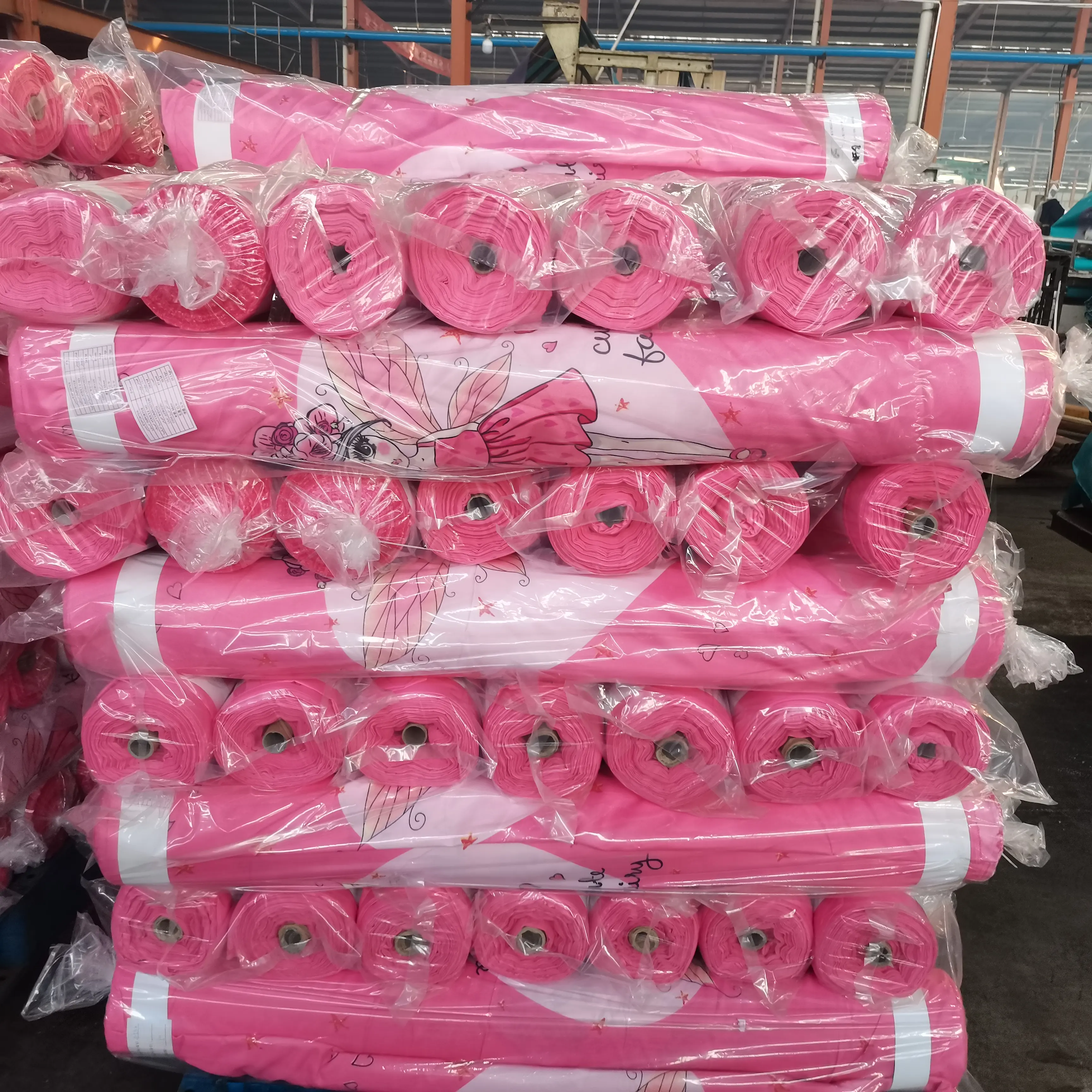 Çin kumaş üreticisi % 100% polyester mikrofiber rulo % yatak çarşafı kumaş