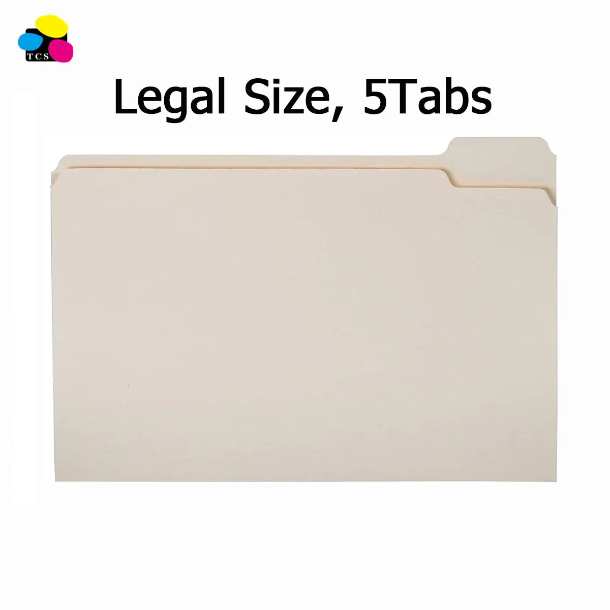 สามสีหินแฟ้มโฟลเดอร์สำนักงานSupply Legalขนาด 100/กล่องสีBuff 11ptกระดาษ 1/5 ตัดManilaโฟลเดอร์