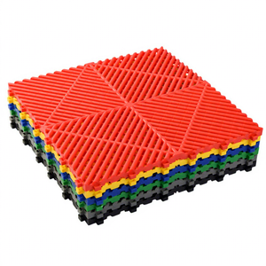 40*40*1.8cm Garage Floor Tiles Plastic Interlocking Flooring Car Washing Shop Floor Mat - Product Image 1