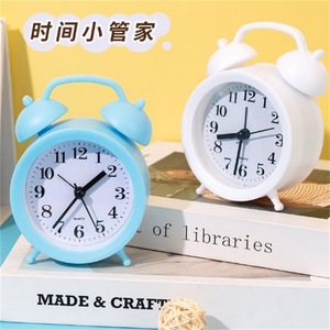 Round Colored Alarm <b>Clock</b> Circular Single Sided Plastic <b>Desk</b> <b>Clock</b> With Alarm For Dormitory Student Use - Product Image 1