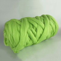 Soft Chunky Jumbo Merino Wool Roving Yarn for Needle Wet Felting Handcrafts Spinning