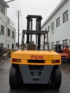 Montacargas diésel usados originales japoneses Komatsu/T-o-y-o-t-a/Mitsubishi TCM de 10/12/15/16/25 toneladas con elevador de mástil alto en venta - Product Image 2