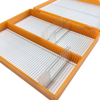 100pcs Wholesale Price Laboratory Plastic Microscope Slide Storage Box for Glass Slide