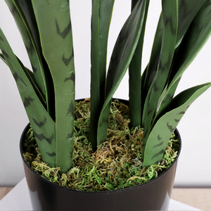 Qihao-Planta de serpiente Artificial pequeña, <span class=keywords><strong>Sansevieria</strong></span> falsa, escritorio, maceta para interior, exterior, hogar, oficina, regalo de calentamiento - Product Image 6
