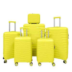 도매 사용자 정의 대형 여행 가방 PP 수하물 세트 6 Maletas De Viaje 세트 장거리 여행 케이스를위한 이중 바퀴 - Product Image 5