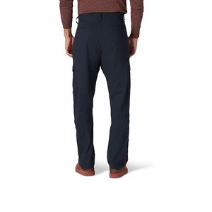 Pantalón cargo informal de cintura alta para exteriores de diseño personalizado del fabricante de Bangladesh para hombres-Color sólido de algodón de gran tamaño recto - Product Image 2