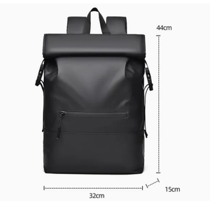 حقيبة ظهر للكمبيوتر المحمول قابلة للطي مع شعار مخصص، مقاومة للماء من الجلد الصناعي، حقيبة رياضية عادية للرجال وطلاب المدارس والكليات، حقيبة يومية من قماش أكسفورد - Product Image 2