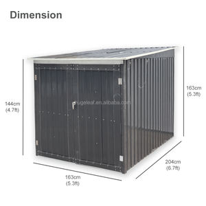 <span class=keywords><strong>Abri</strong></span> de jardin pour vélos en acier galvanisé, écologique, résistant aux rongeurs, imperméable, verrouillable, avec 4 supports pour vélos - Product Image 2