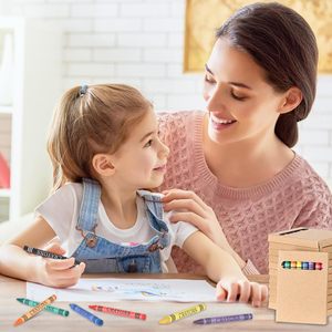 Набор восковых мелков Trandraft, 30 упаковок, 8 цветов, в индивидуальной упаковке, оптом, для Рождества, дня рождения, вечеринок, для учителей и классов - Product Image 5