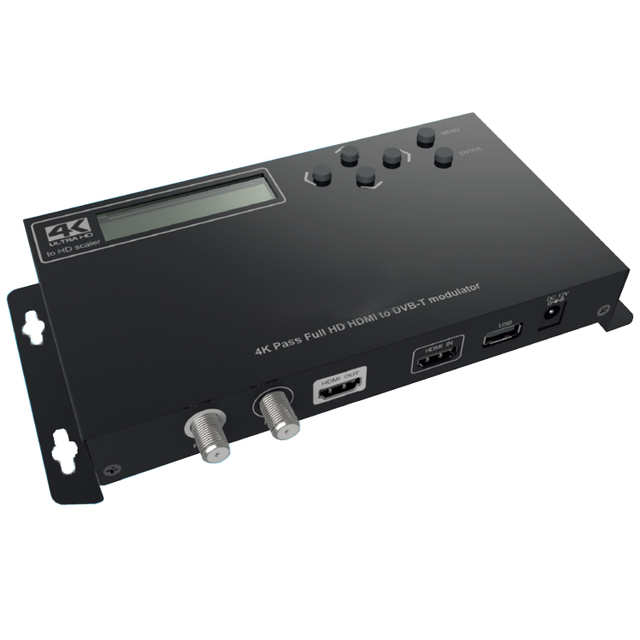 Factory New Style 4K Pass Full HD Digital Encoder Terrestrial 1CH Hdmi to Rf DVB-T Modulator