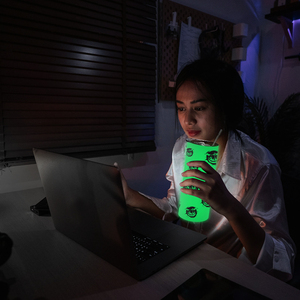 Customized <strong>Halloween</strong> <strong>Cup</strong> Printed 304 Stainless Steel Double Wall Green Blue Glow-in-dark Printing Decal 20 oz Tumbler In-Stock - Product Image 6